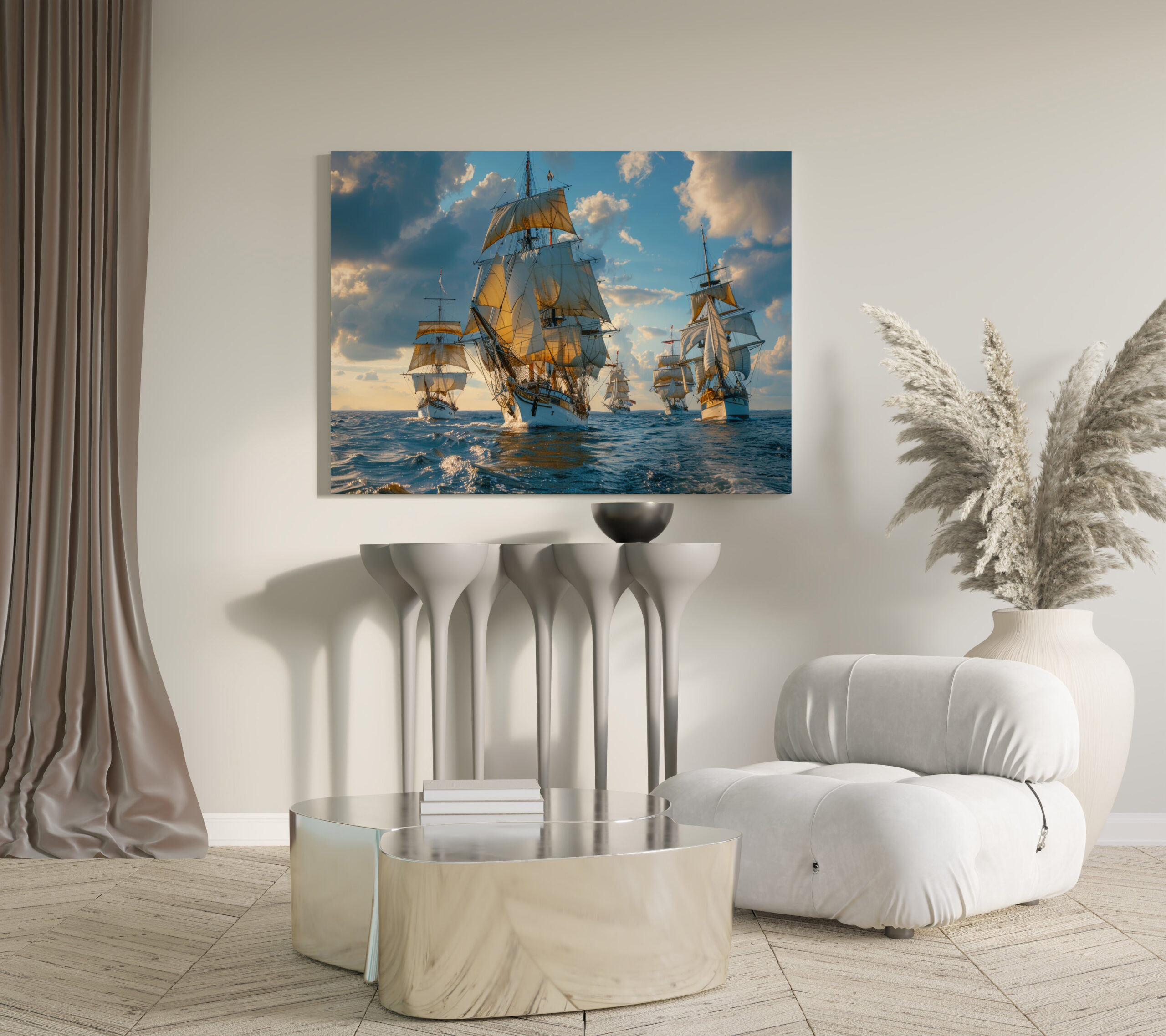 raxxa Canva: Historische Segelschiffe unterwegs