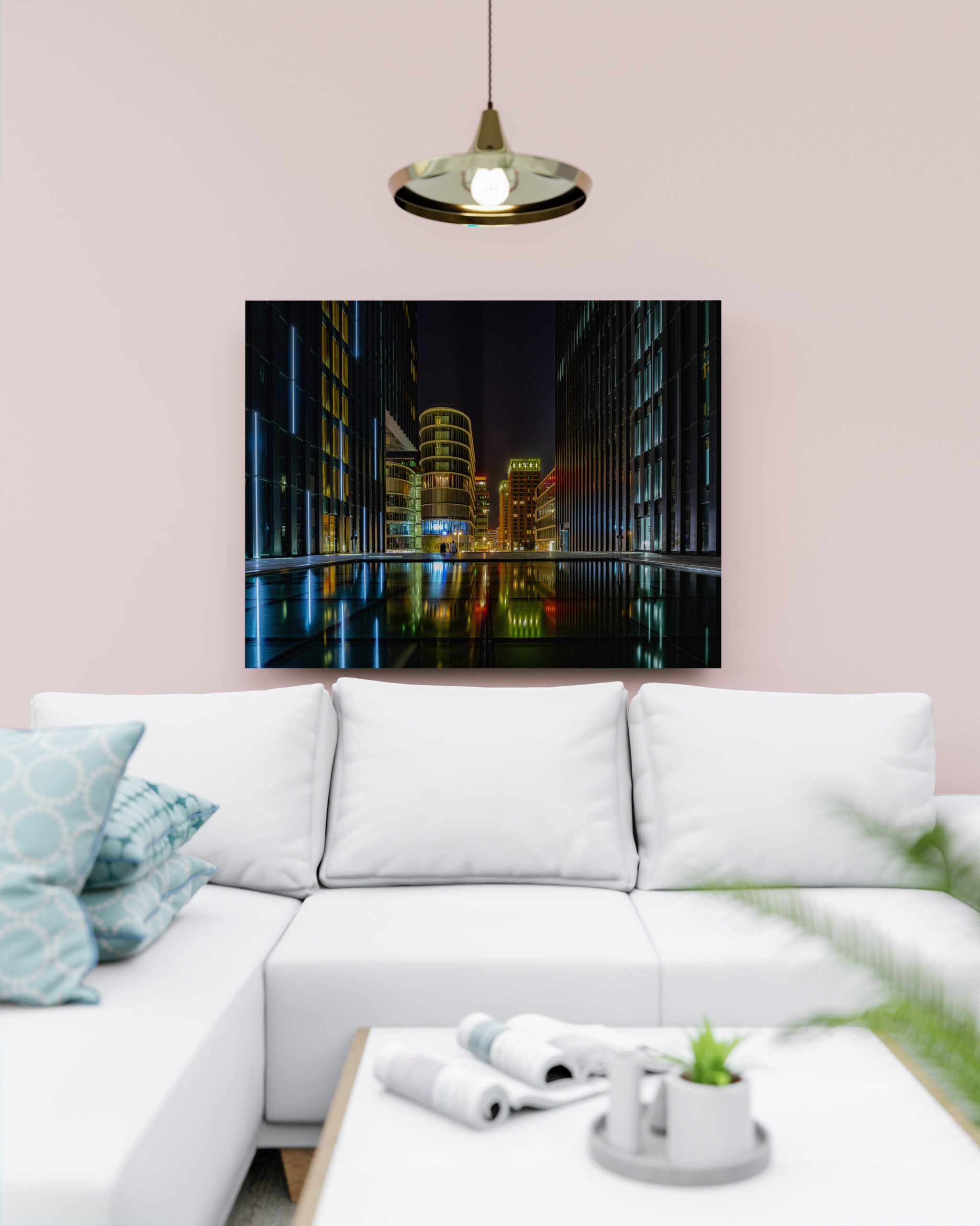 raxxa Canva: Medienhafen Düsseldorf at night - immagine 2