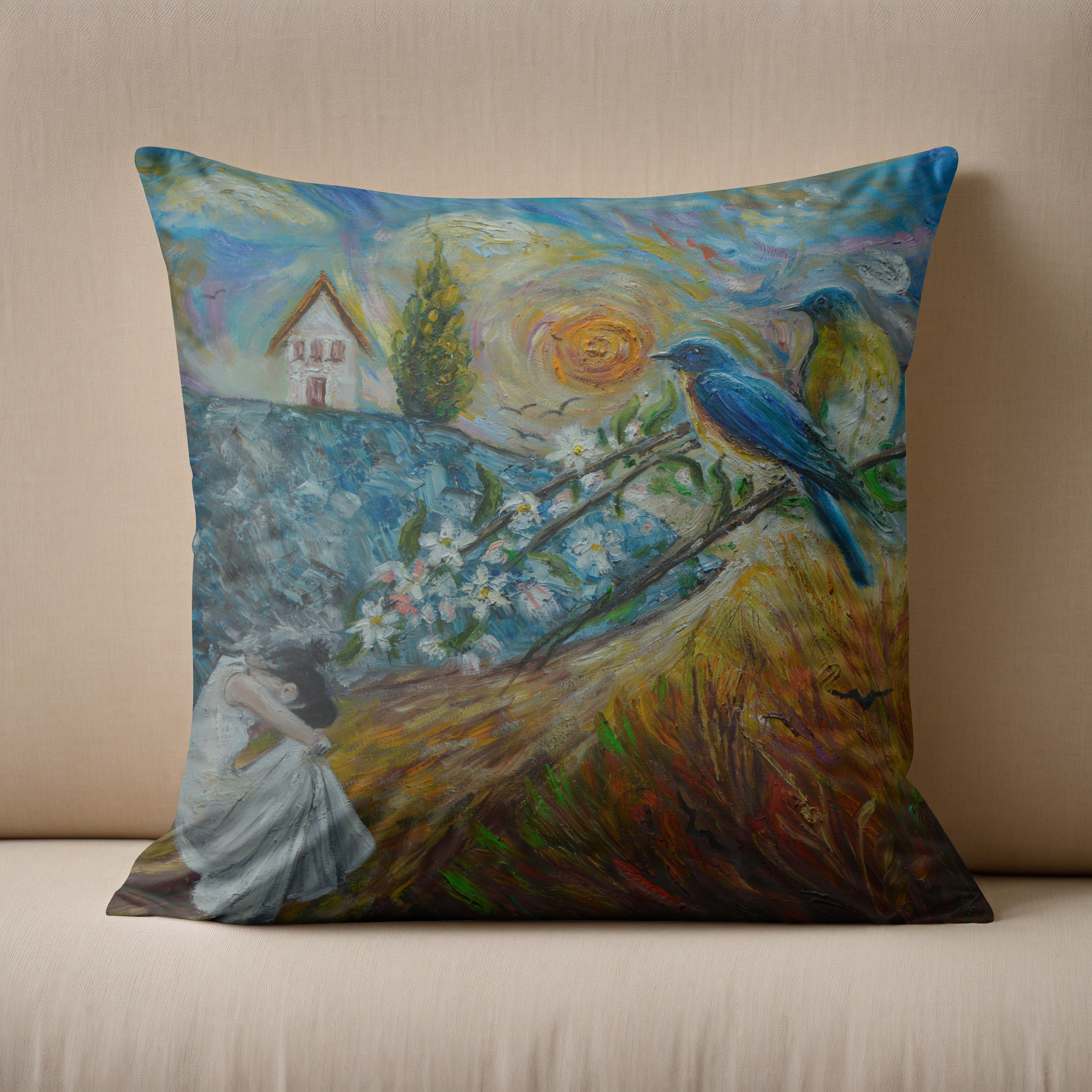 Kissen: A Woman in a White Dress