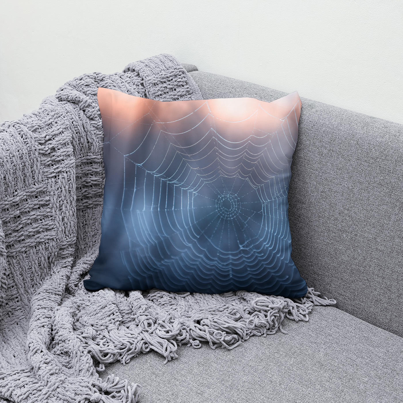 Kissen: Spinnennetz