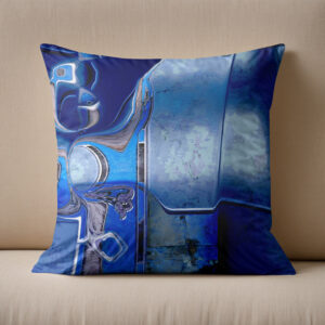 Kissen: Metallic blue