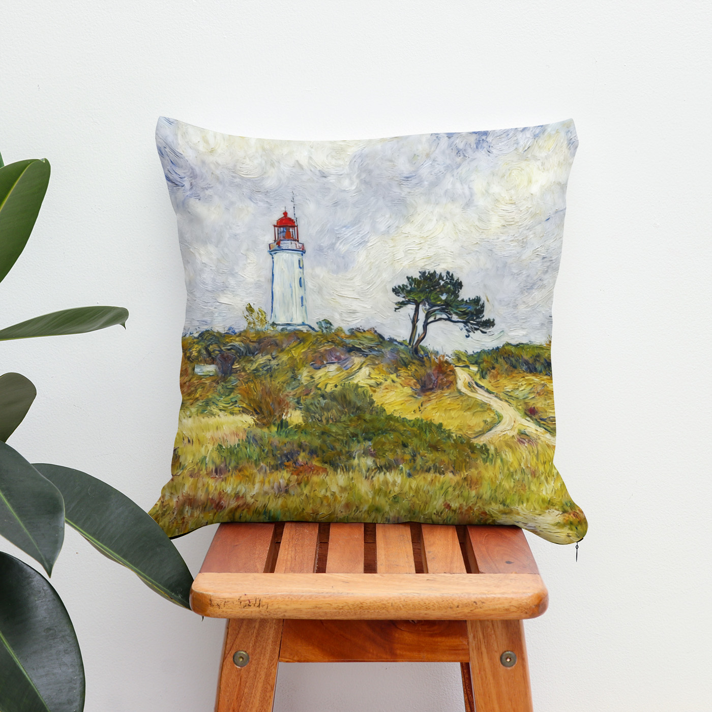 Kissen: Impressionist Coastline on Hiddensee Island at Sunset - Imagen 2