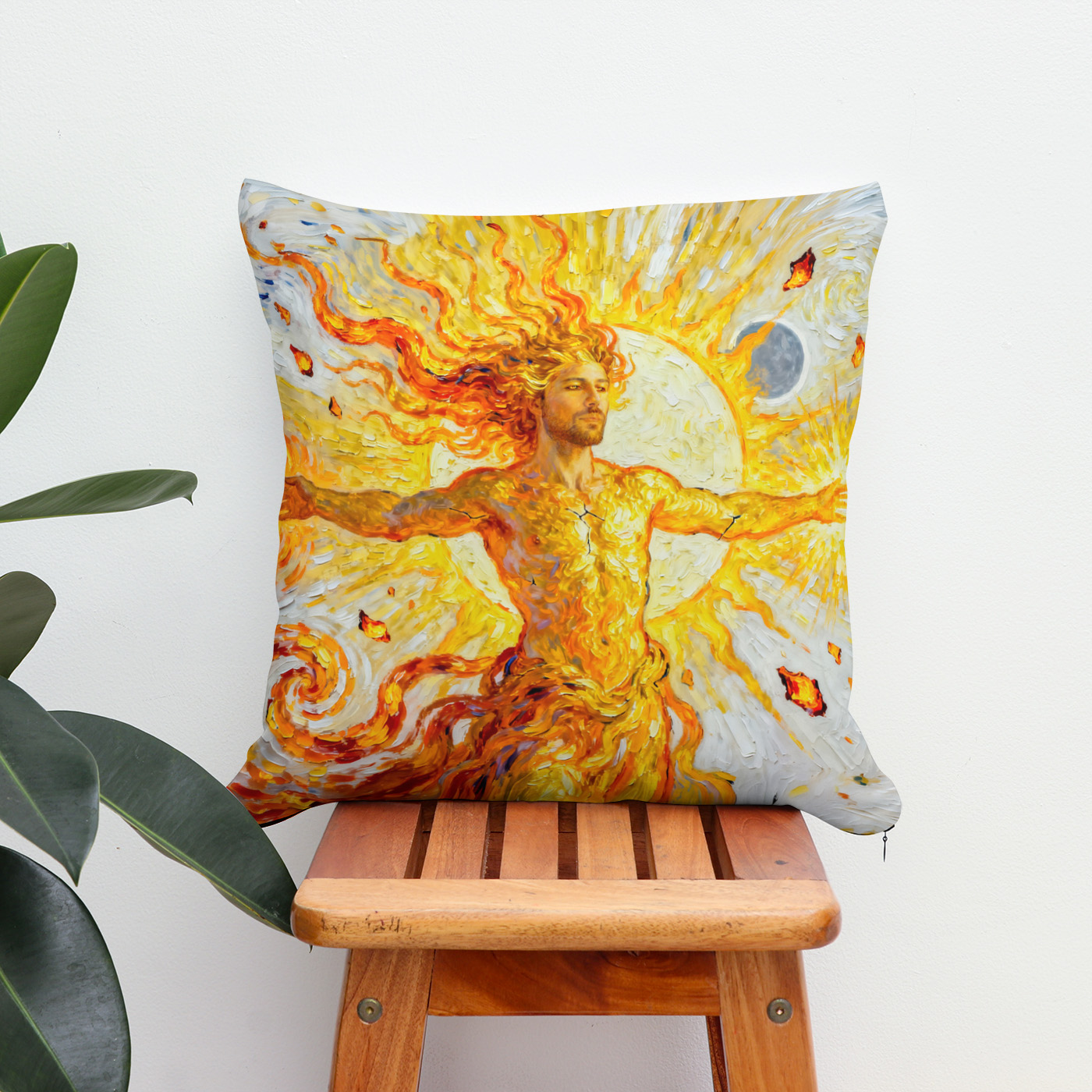 Kissen: Helios God of the Sun from Greek Mythology