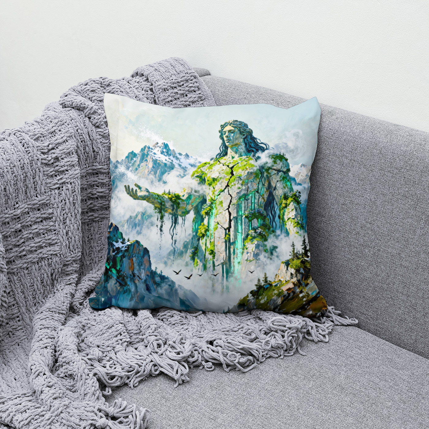 Kissen: Ourea Primordial Spirits of the Mountains from Greek Mythology