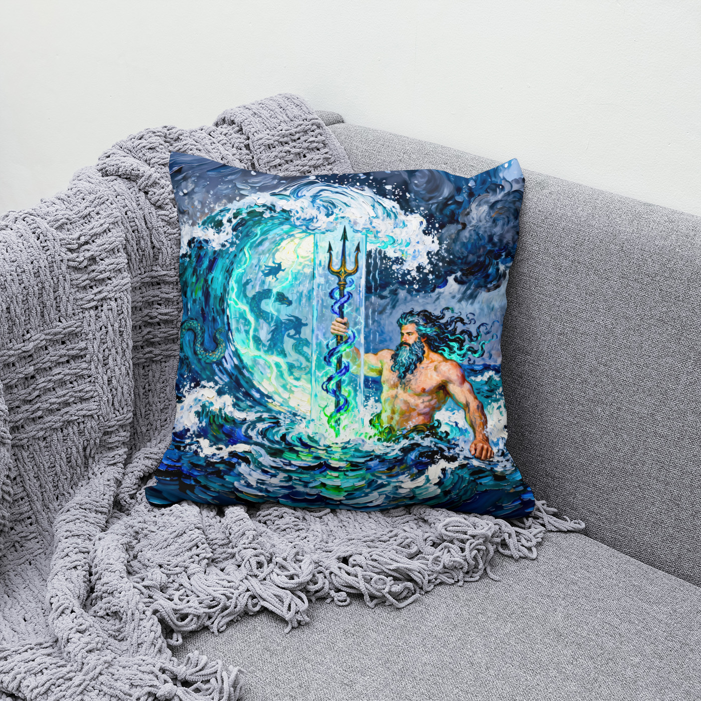 Kissen: Poseidon God of the Sea