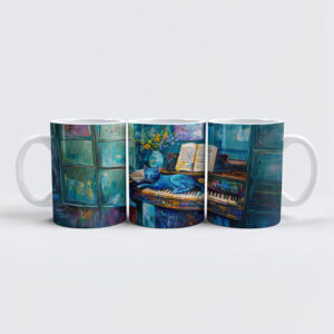 raxxa Premium-Tasse: Cat is Sleeping on Piano