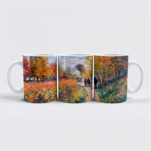 raxxa Premium-Tasse: Impressionist Garden Art Mug Autumn Dahlia Garden Walk