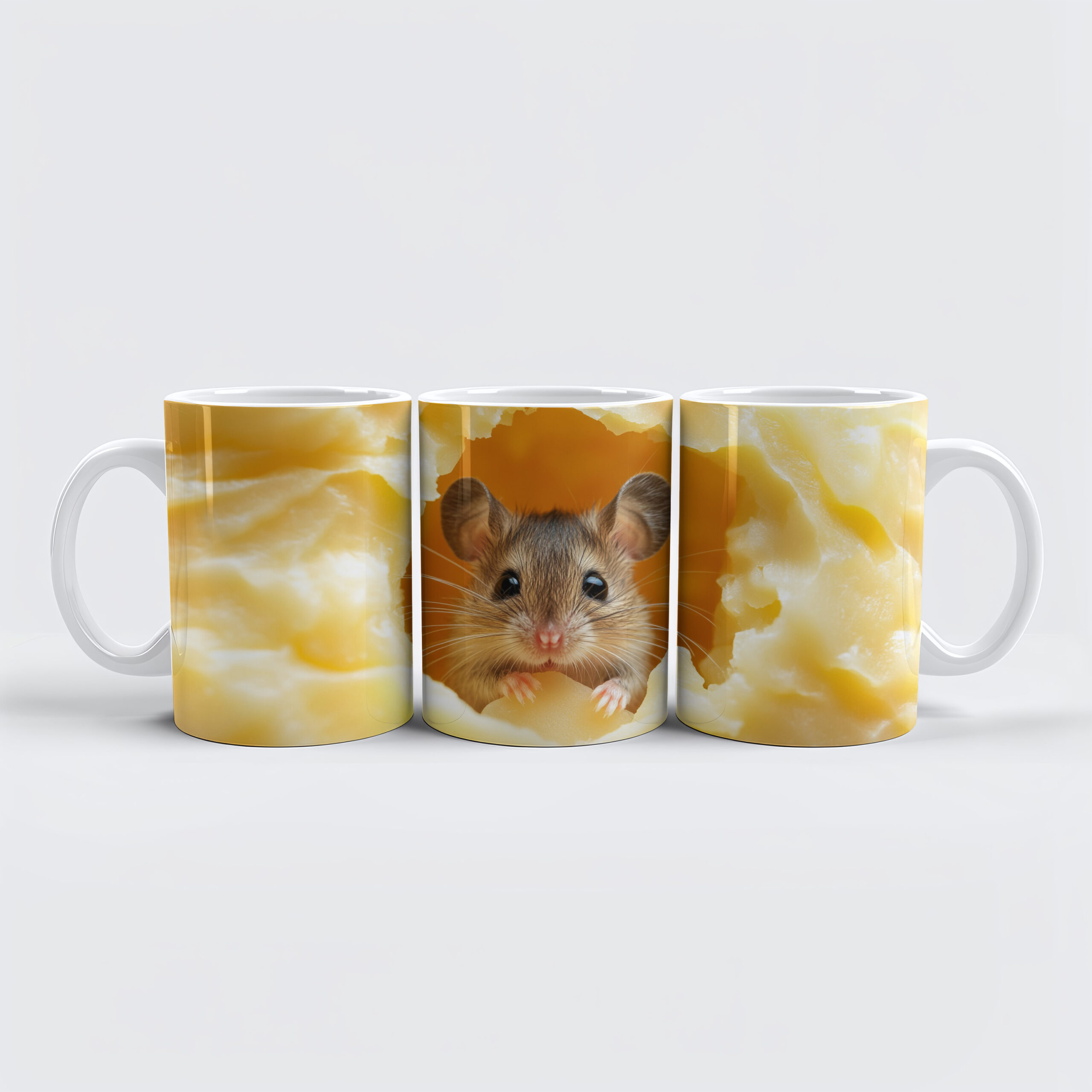raxxa Premium-Tasse: Traumhaus - Maus im Haus aus Käse