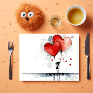 raxxa Premium-Tischset: Liebesballons