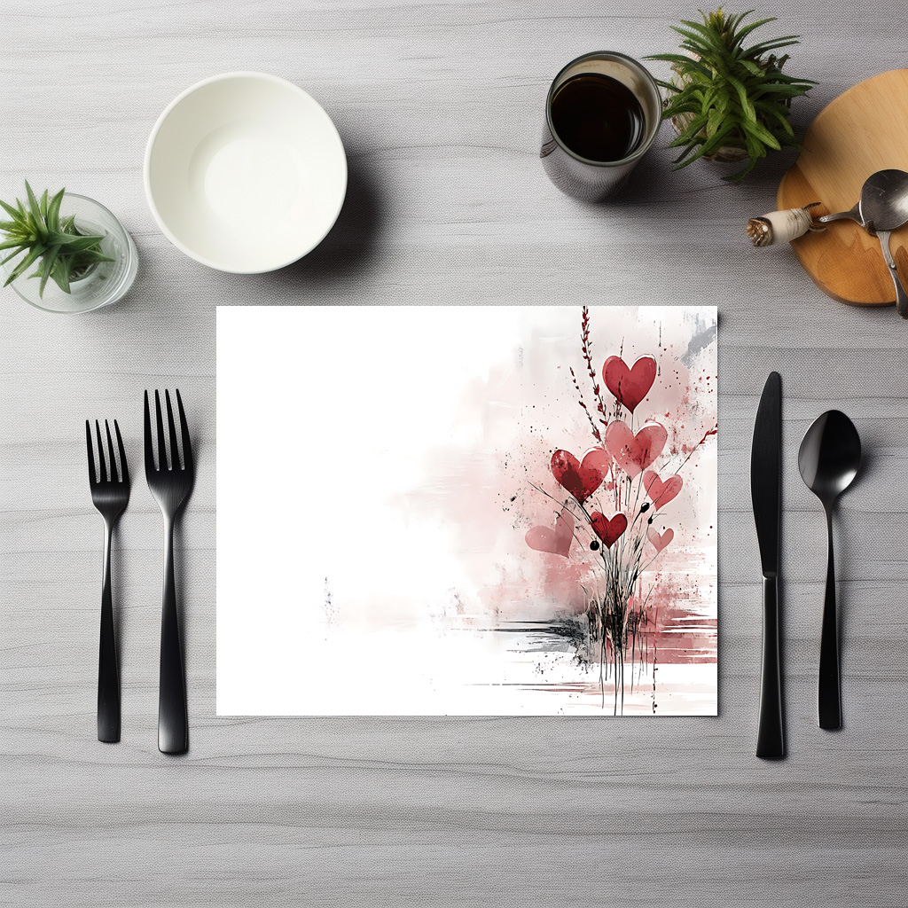 raxxa Premium-Tischset: Herzblumen - Image 2
