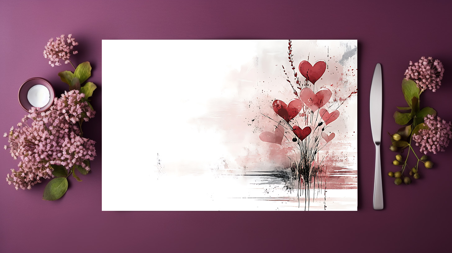 raxxa Premium-Tischset: Herzblumen - Image 3