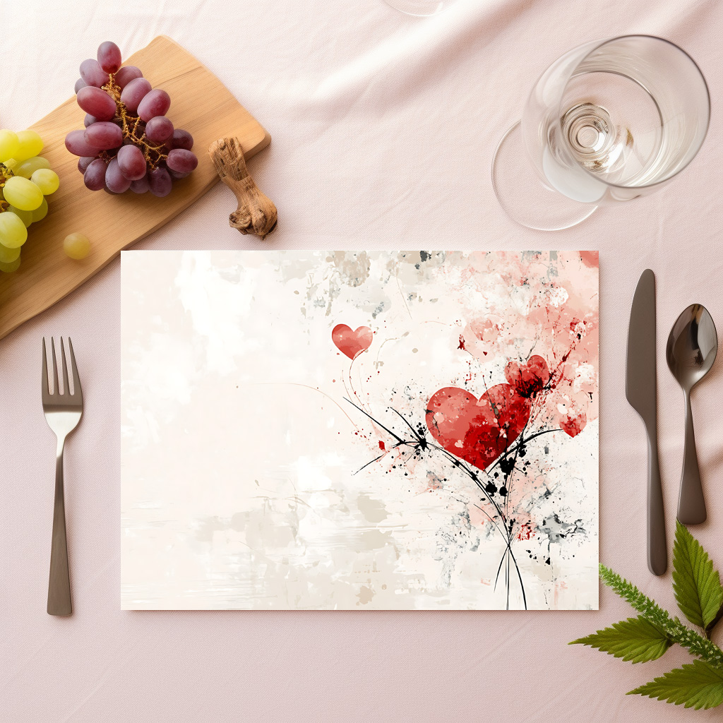 raxxa Premium-Tischset: Herzliebe