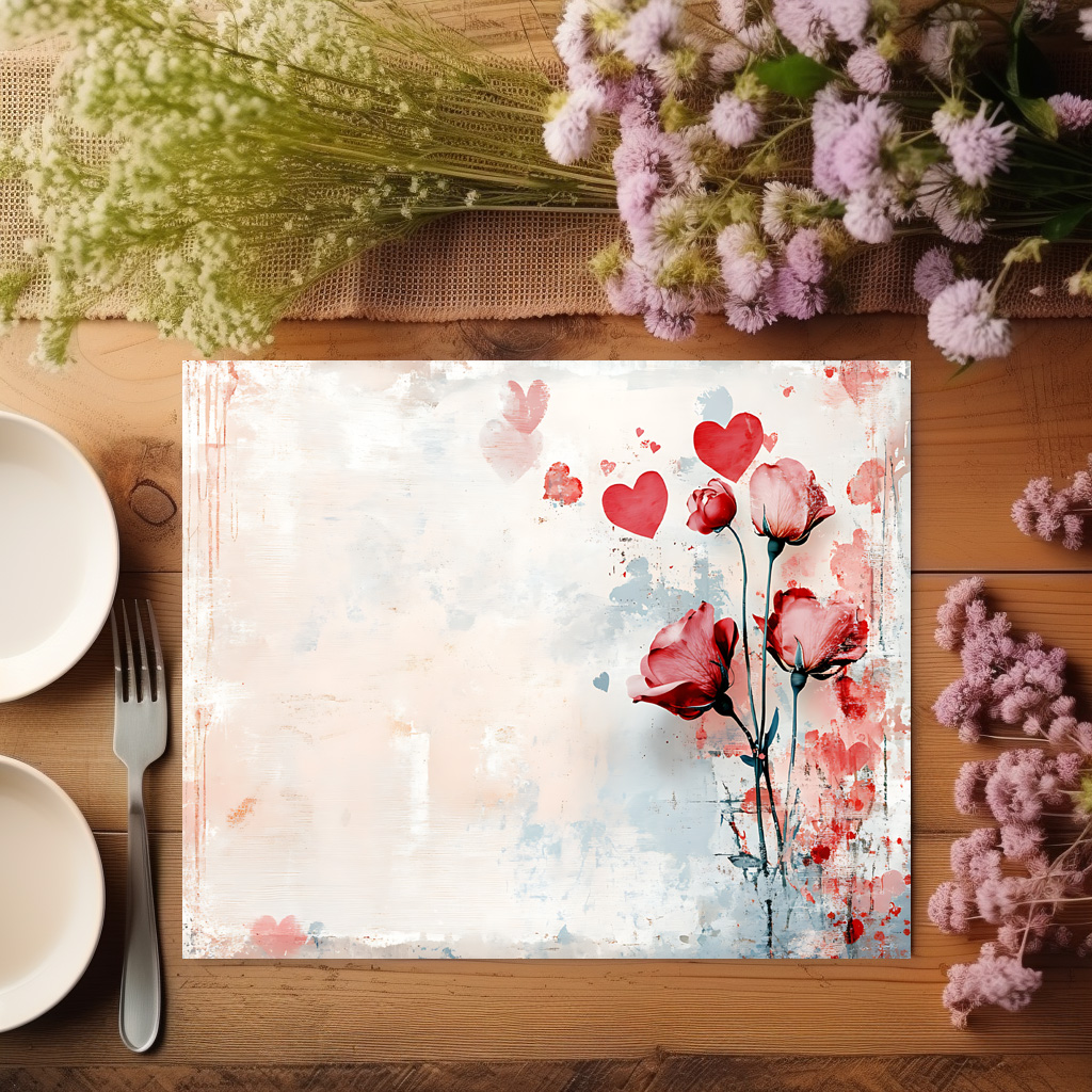 raxxa Premium-Tischset: Rosa Rosen – Image 2