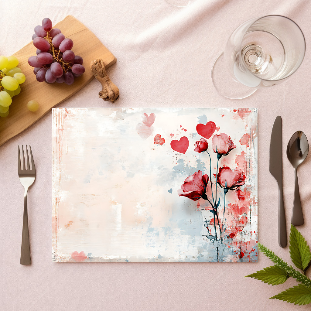 raxxa Premium-Tischset: Rosa Rosen