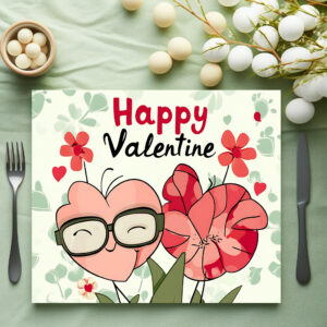 raxxa Premium-Tischset: Herzlicher Valentinstag