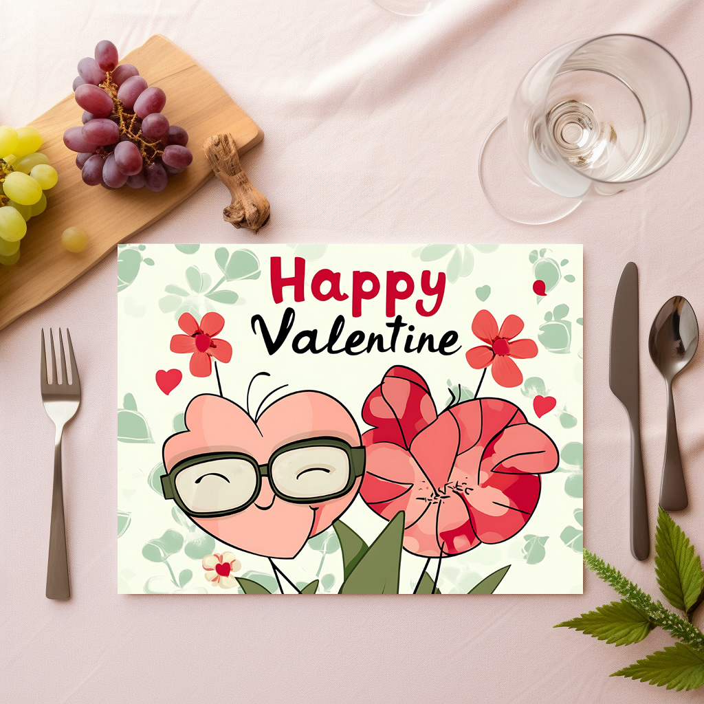 raxxa Premium-Tischset: Herzlicher Valentinstag – Bild 2