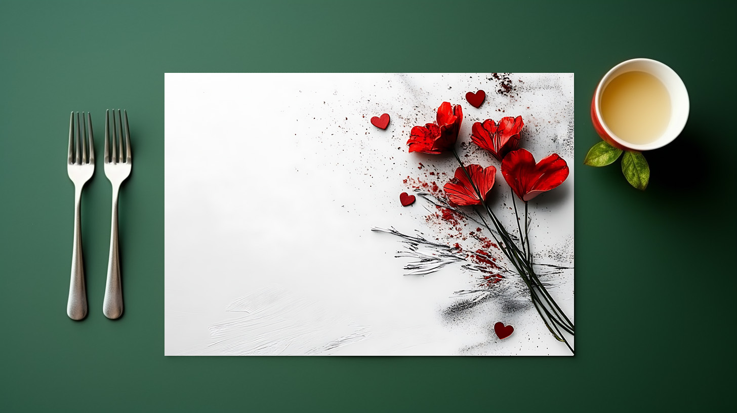 raxxa Premium-Tischset: Romantische Herzen - Image 3