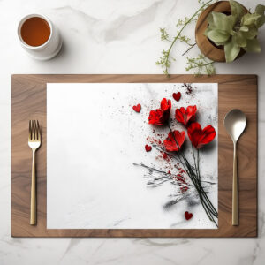 raxxa Premium-Tischset: Romantische Herzen