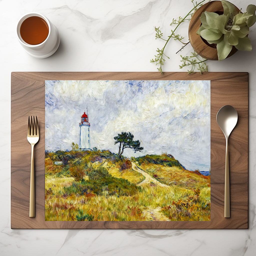 raxxa Premium-Tischset: Impressionist Coastline on Hiddensee Island at Sunset – Image 2