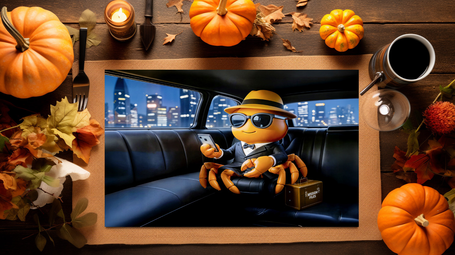 raxxa Premium-Tischset: Spy Crab Riding In Stretch Limo Mission - immagine 3