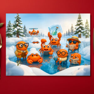 raxxa Premium-Tischset: Spy Crab Winter Team On Arctic Mission