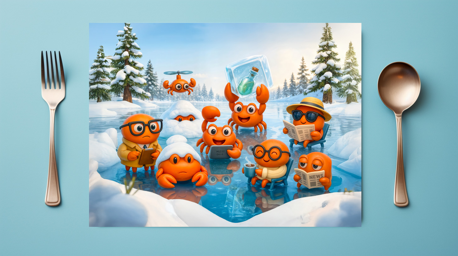 raxxa Premium-Tischset: Spy Crab Winter Team On Arctic Mission – Bild 3