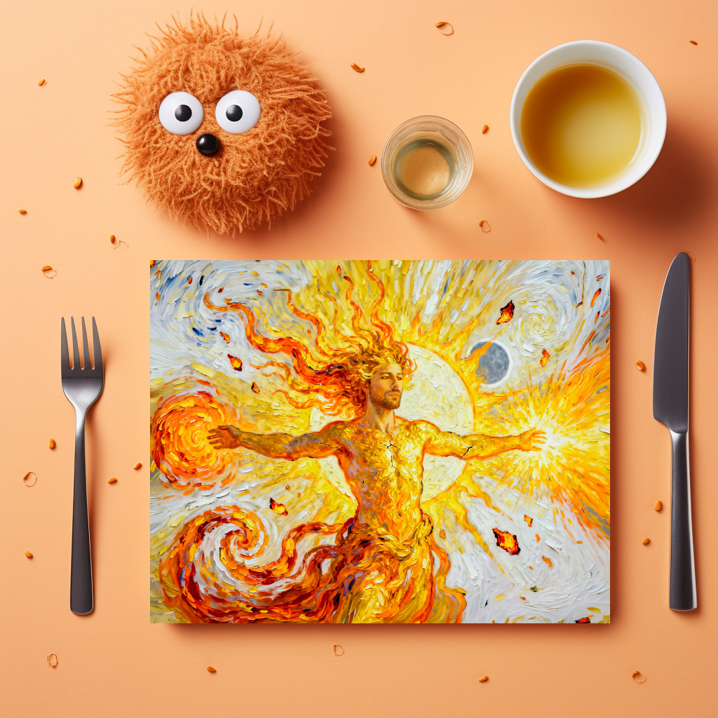 raxxa Premium-Tischset: Helios God of the Sun from Greek Mythology – Bild 3