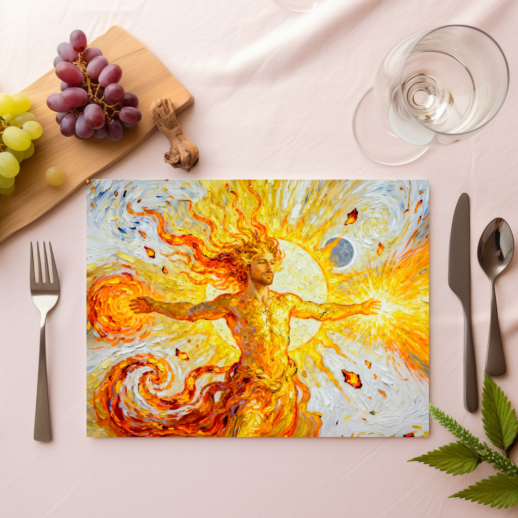 raxxa Premium-Tischset: Helios God of the Sun from Greek Mythology – Bild 2