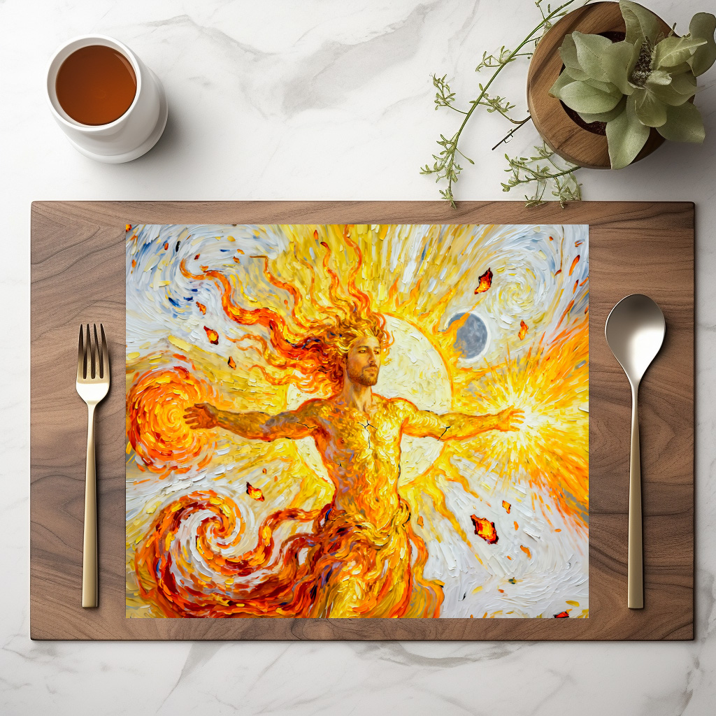 raxxa Premium-Tischset: Helios God of the Sun from Greek Mythology