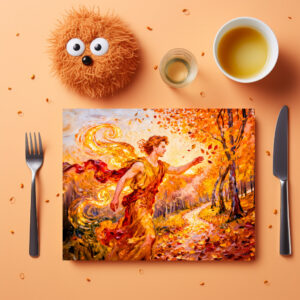 raxxa Premium-Tischset: Zephyros God of the Western Wind from Greek Mythology