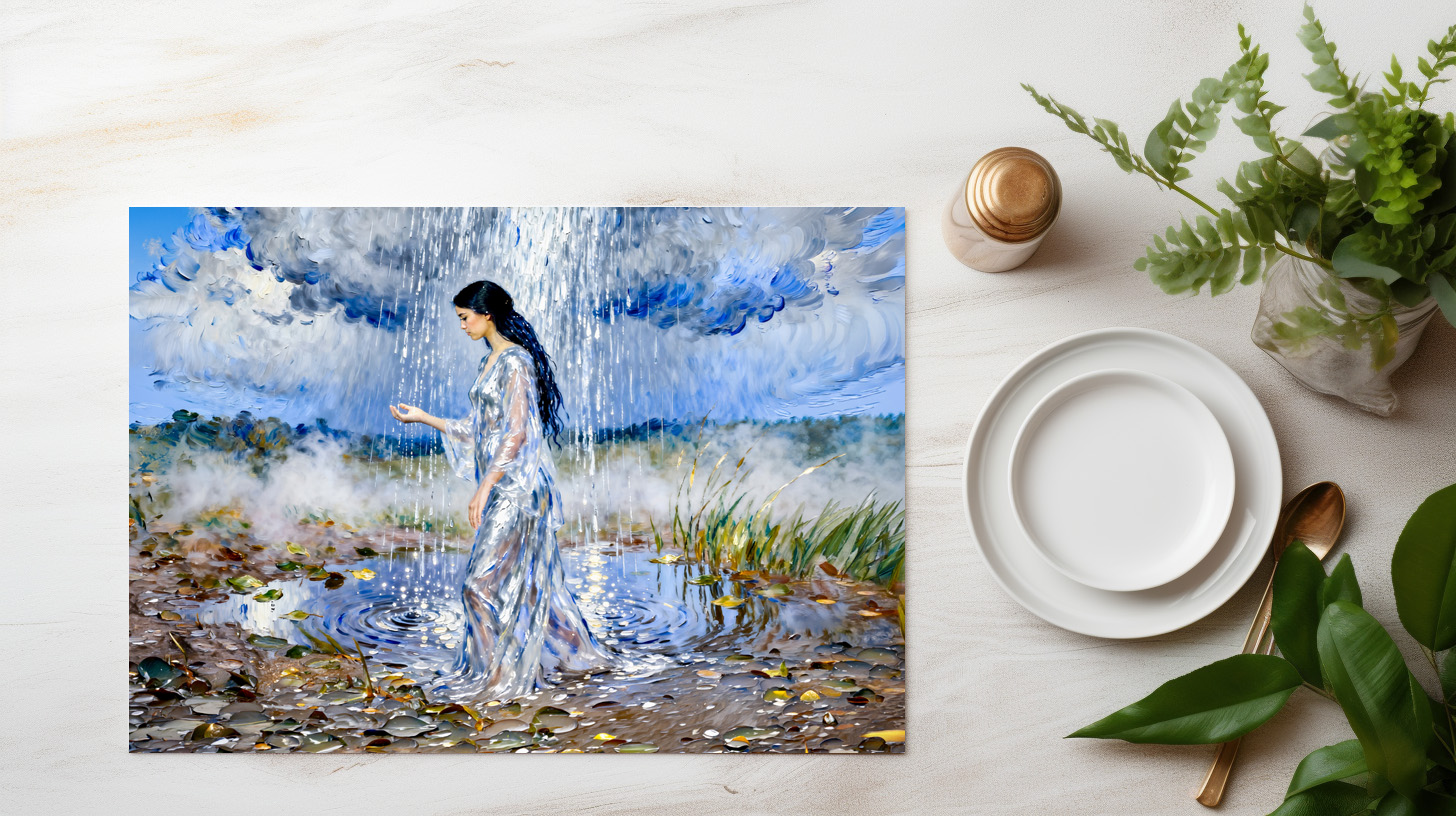 raxxa Premium-Tischset: Nephele Goddess of Clouds and Rain from Greek Mythology – Bild 2