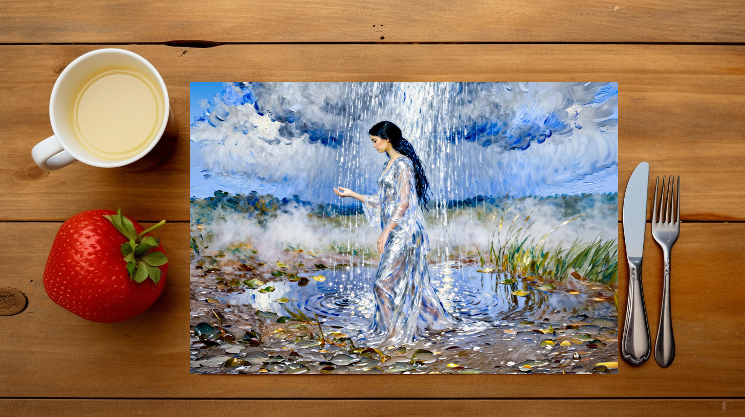 raxxa Premium-Tischset: Nephele Goddess of Clouds and Rain from Greek Mythology – Bild 3