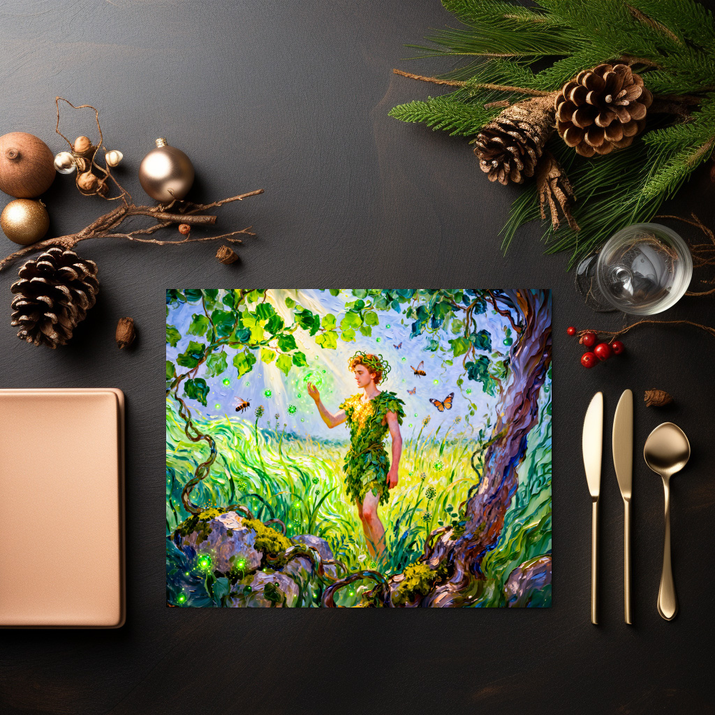 raxxa Premium-Tischset: Aristaeus God of Agriculture and Nature from Greek Mythology – Image 3