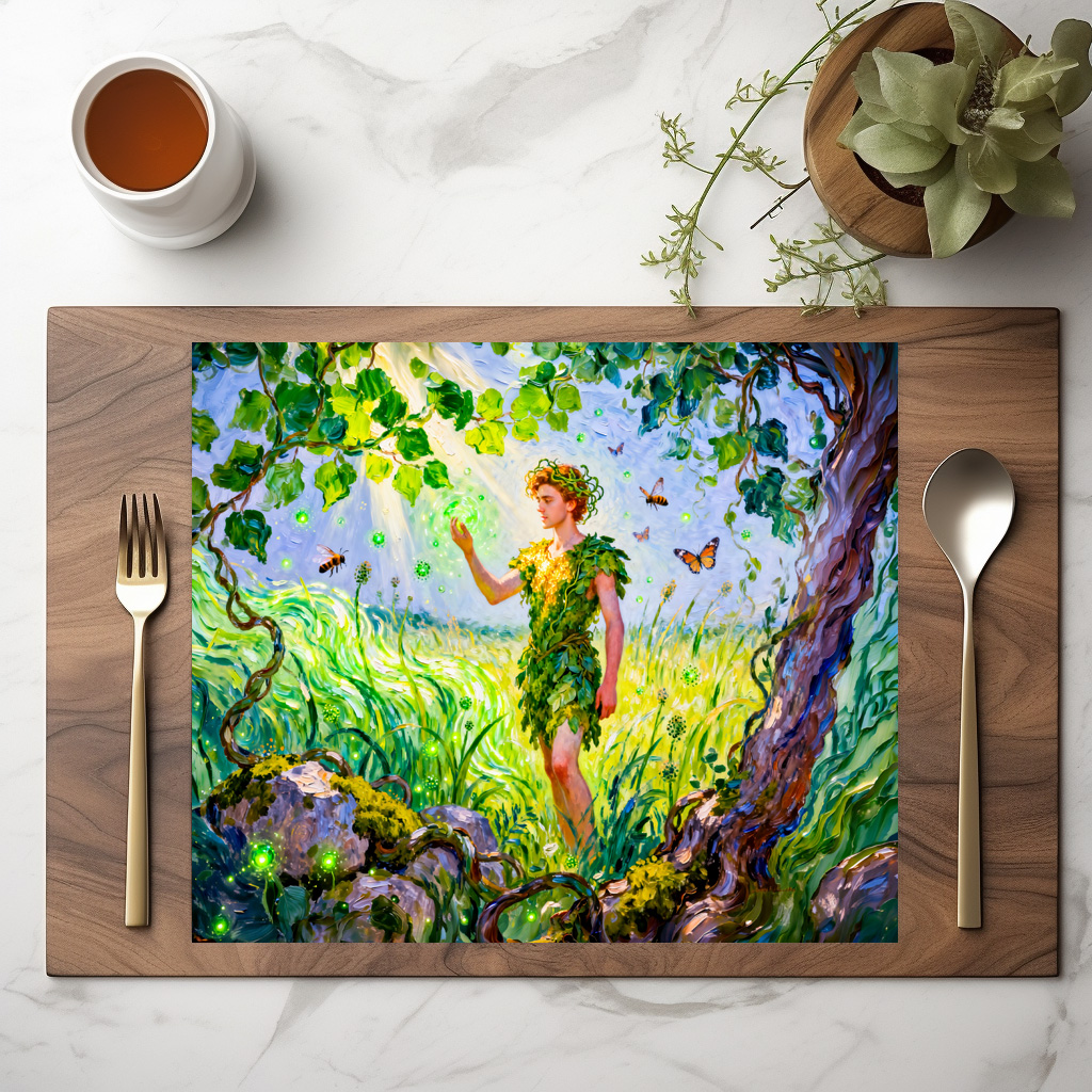 raxxa Premium-Tischset: Aristaeus God of Agriculture and Nature from Greek Mythology – Image 2