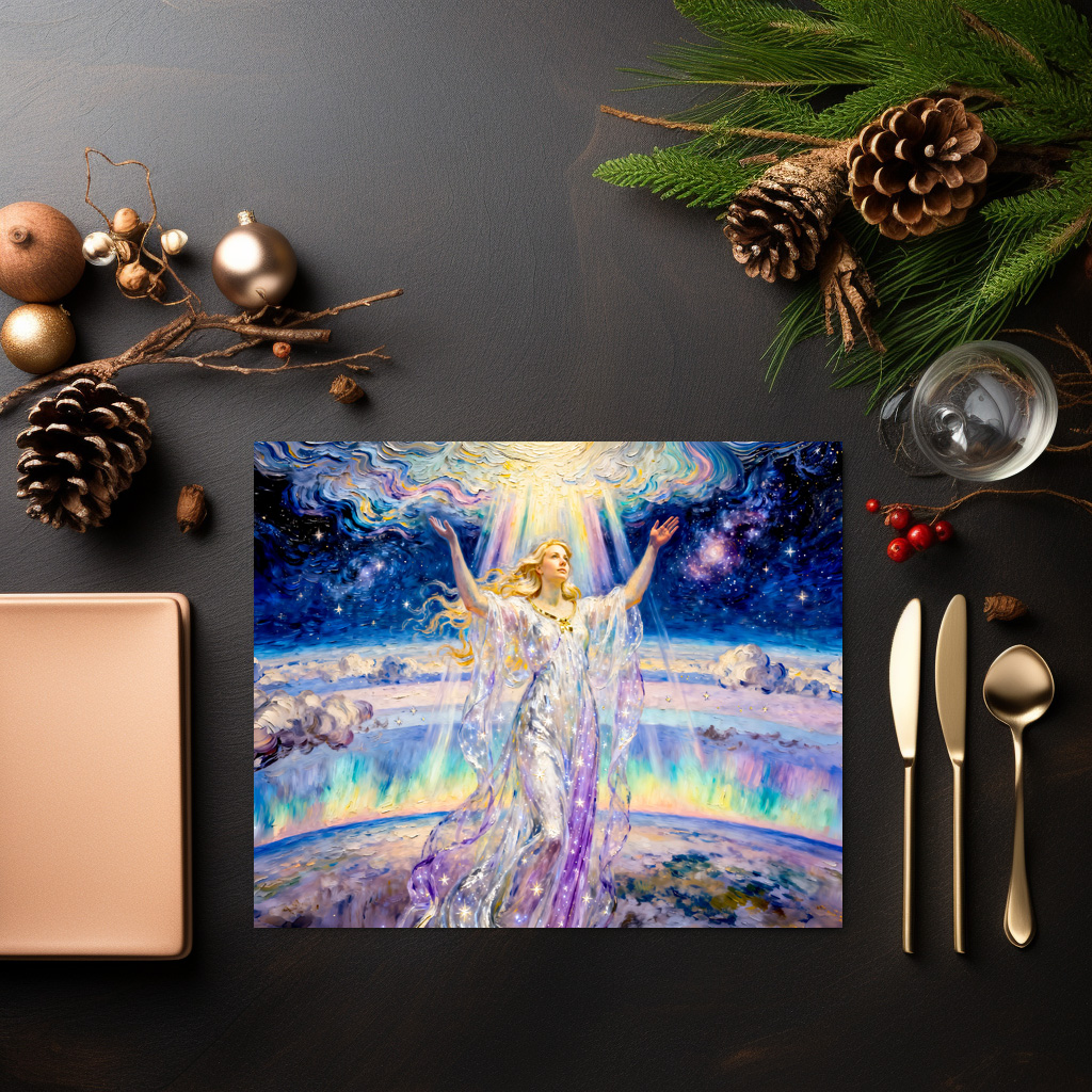 raxxa Premium-Tischset: Eos Goddess of the Dawn and Heavenly Light from Greek Mythology – Image 2