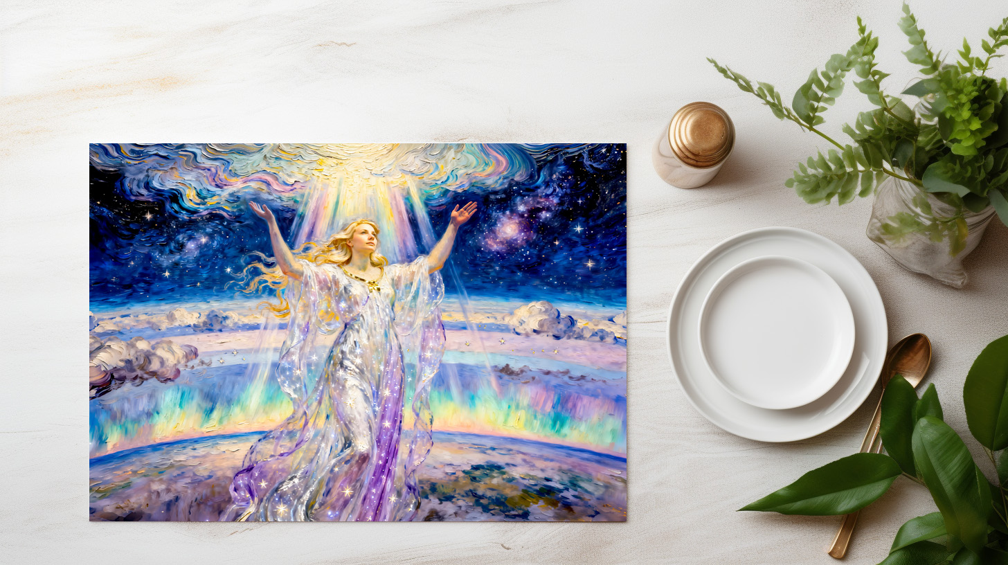 raxxa Premium-Tischset: Eos Goddess of the Dawn and Heavenly Light from Greek Mythology – Image 3