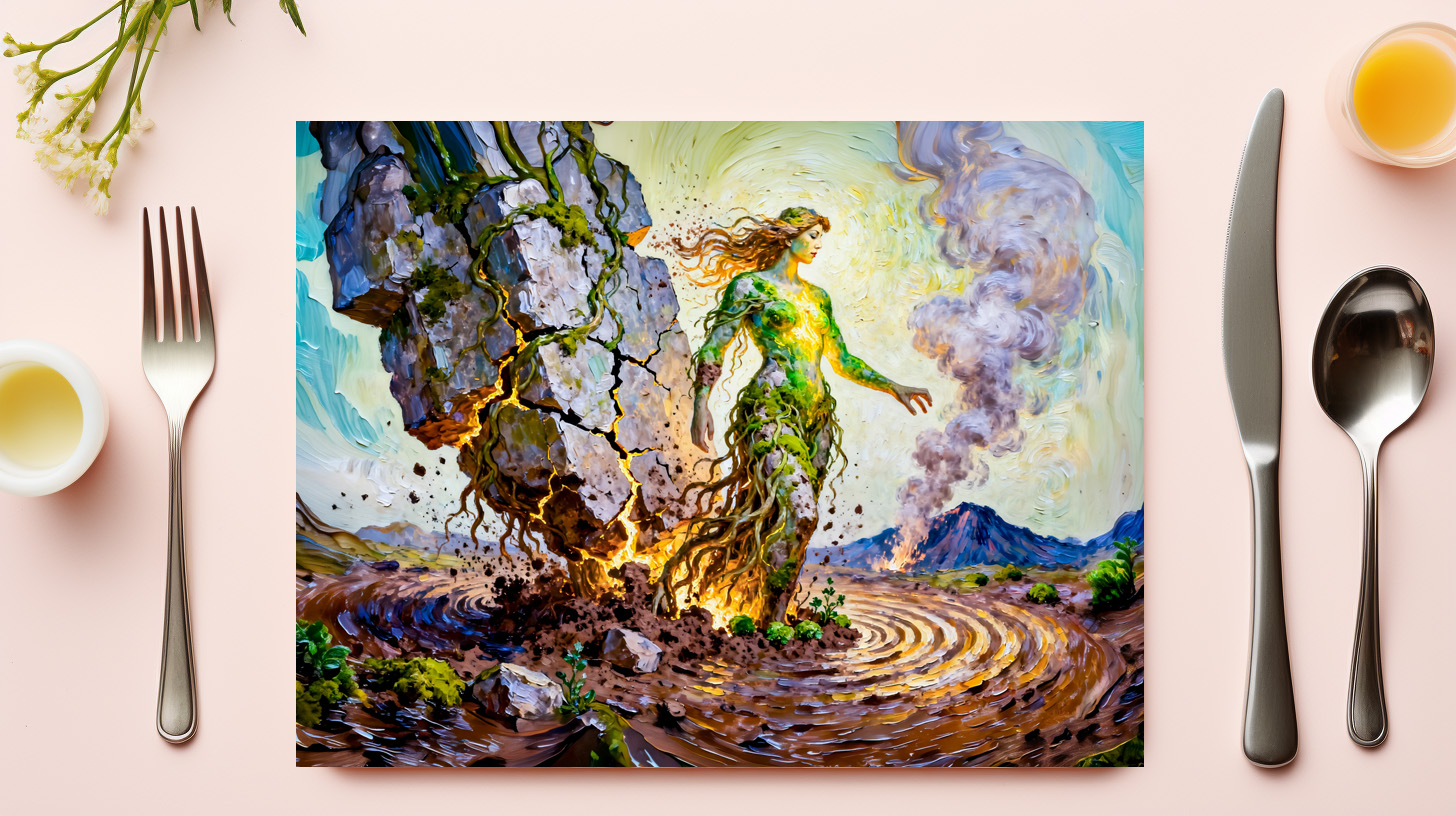 raxxa Premium-Tischset: Gaia Goddess of Earth from Greek Mythology – Bild 3