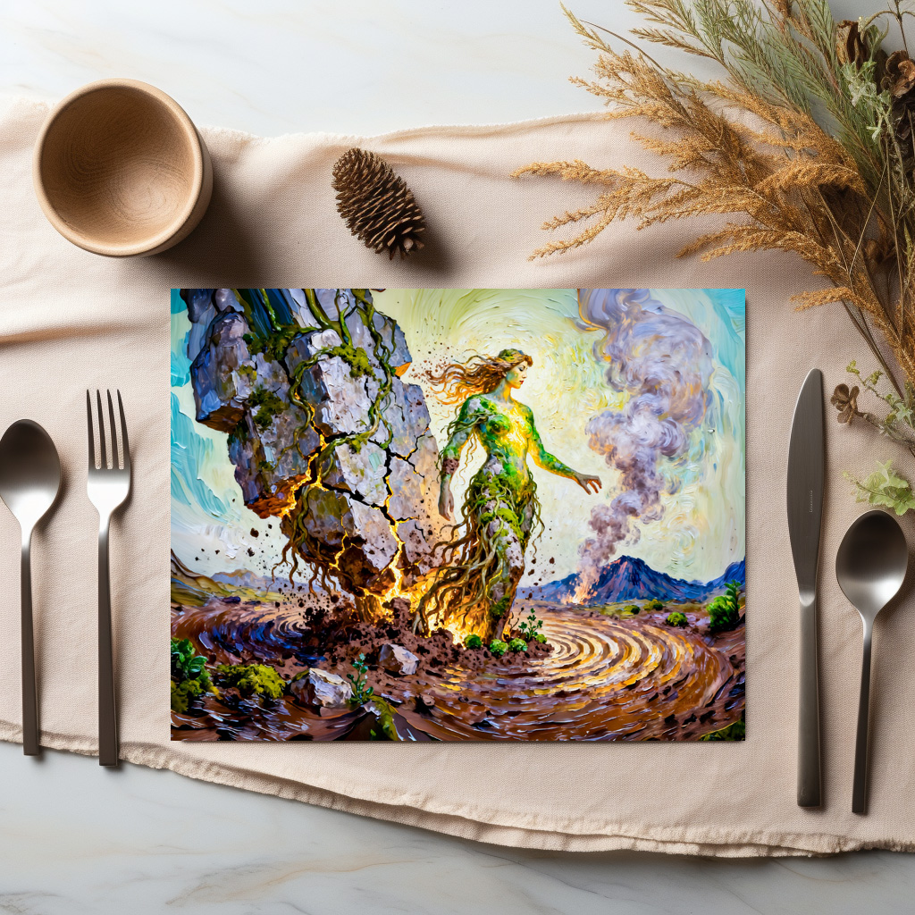 raxxa Premium-Tischset: Gaia Goddess of Earth from Greek Mythology – Bild 2