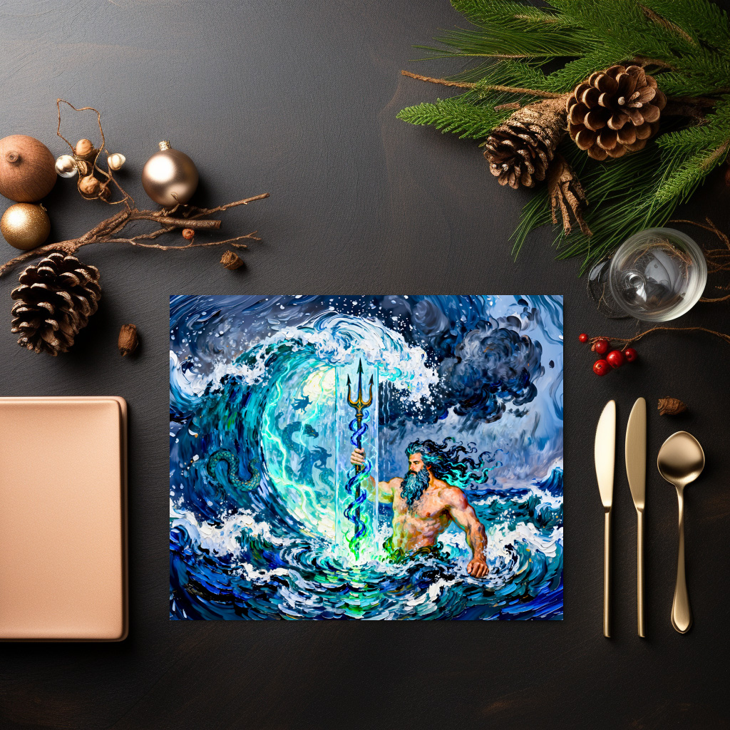 raxxa Premium-Tischset: Poseidon God of the Sea - immagine 2