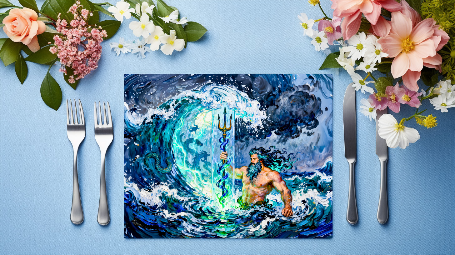 raxxa Premium-Tischset: Poseidon God of the Sea