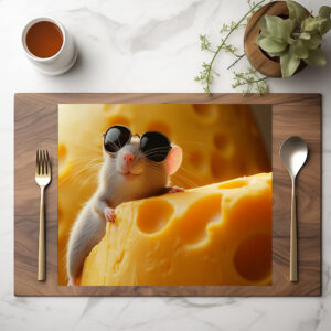 raxxa Premium-Tischset: Mr Cool - Maus mit Käse