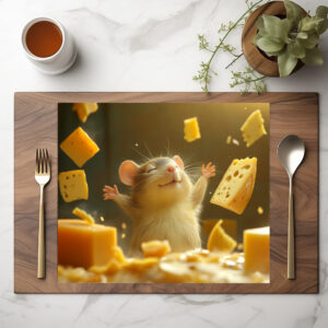 raxxa Premium-Tischset: Magischer Käse - Maus mit übersinnlichen Kräften