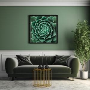 Poster: Succulent grün