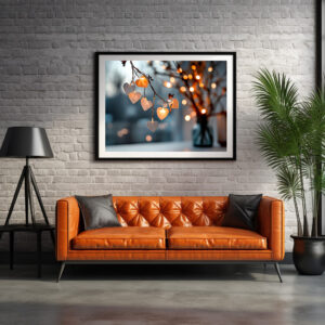 Poster: Lichterketten Herzen