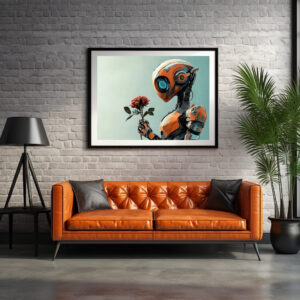 Poster: Roboter Rose