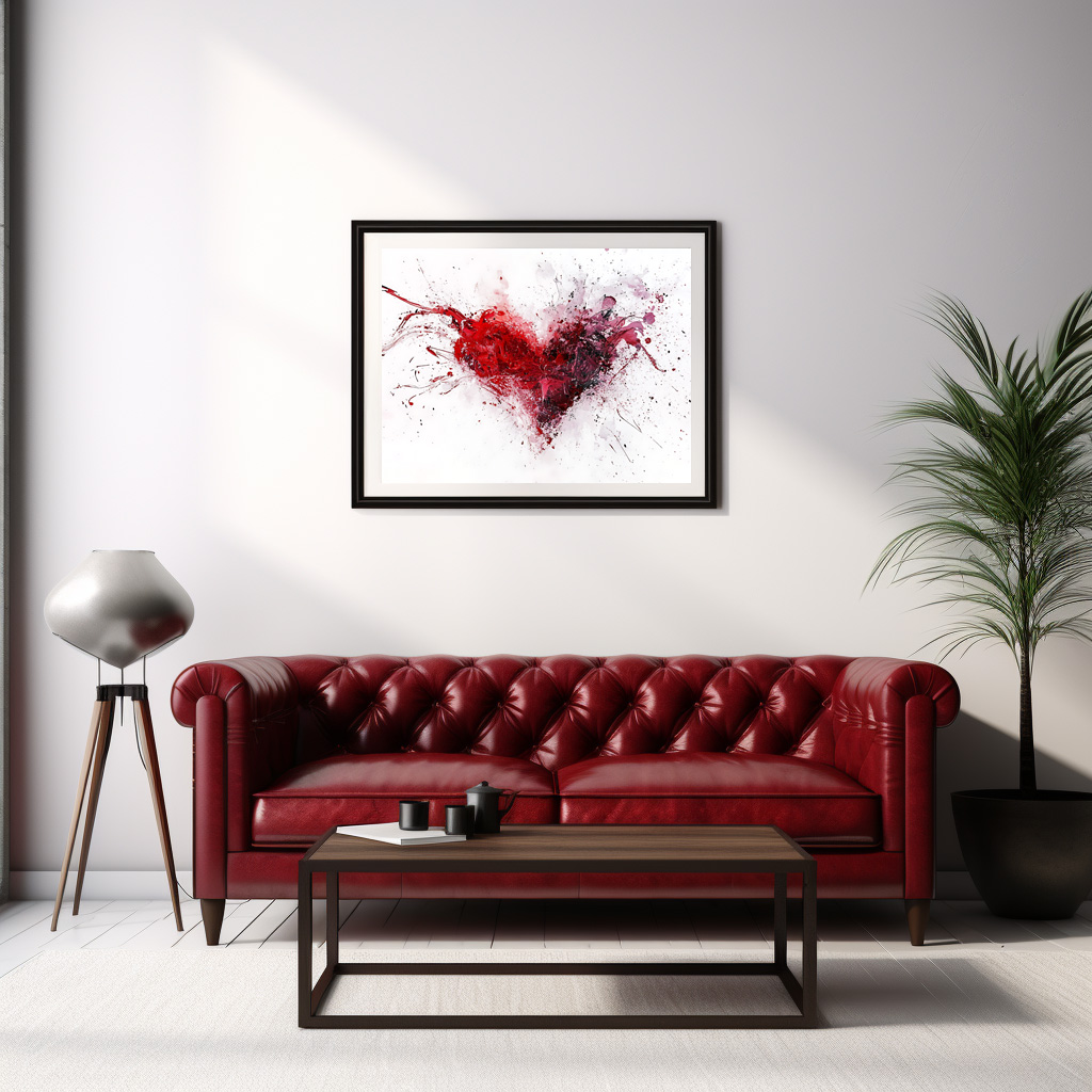 Poster: Abstrakte Herzkunst - Image 2