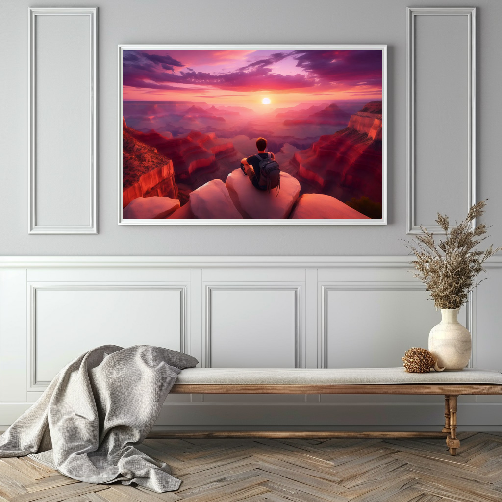 Poster: Magischer Sonnenuntergang über der Schlucht – Bild 2