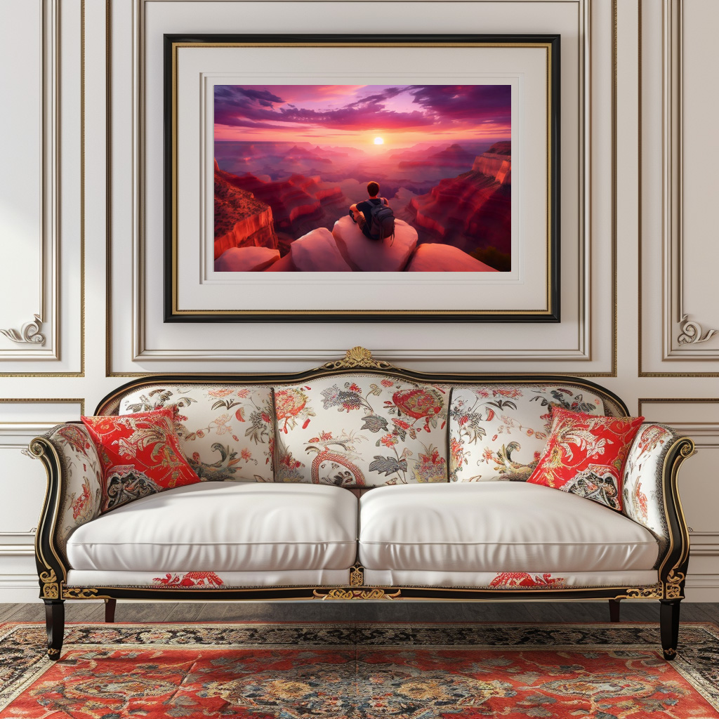 Poster: Magischer Sonnenuntergang über der Schlucht – Bild 4