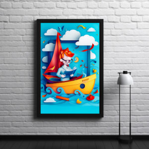 Poster: Future Boat Builder Dream for Kids