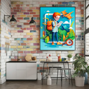 Poster: Future Travel Influencer Dream for Kids